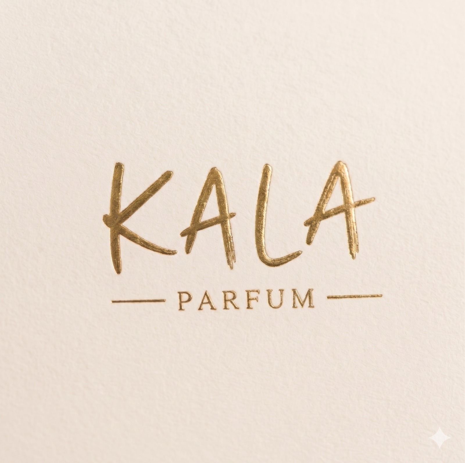 Logotipo Kala Parfum dorado